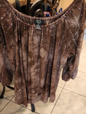 Shannon Ford Coco Color Top Woth Sequins